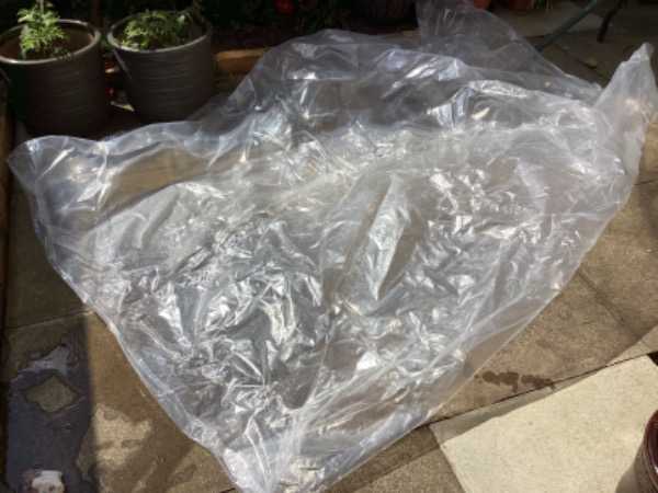Freecycle: PLASTIC MATTRESS COVER, DOUBLE