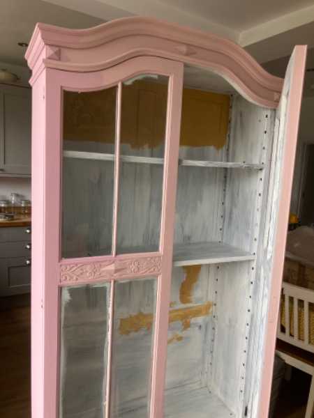 Glass fronted cabinet