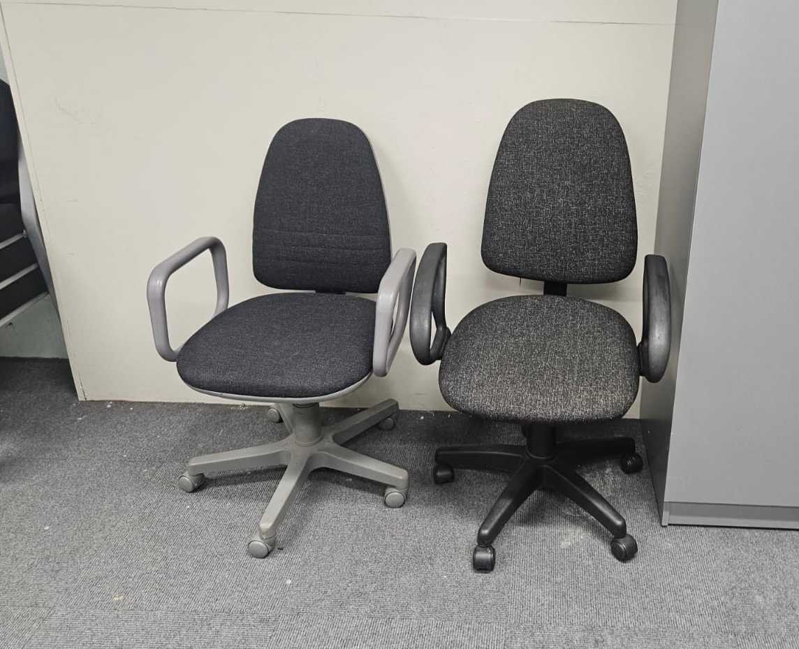 Thumbnail for Grey office chairs