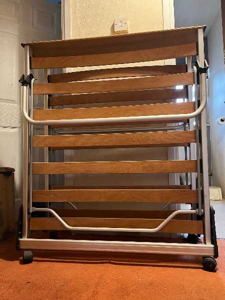 Thumbnail for Fold up single bed frame