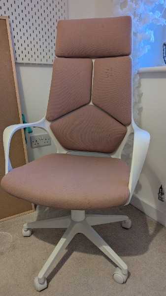 Thumbnail for Pink and White Office Chair