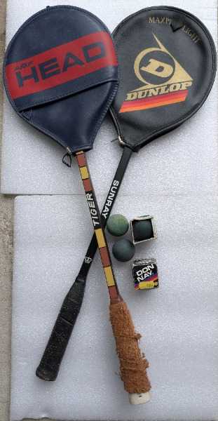 Thumbnail for Vintage Squash Racquets  & Balls