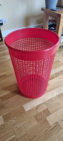 Thumbnail for Clothes basket red plastic
