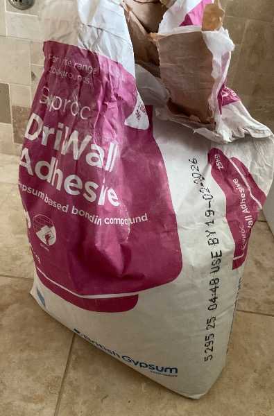Thumbnail for Gyproc DryWall Adhesive 15kg remaining of a 25kg bag