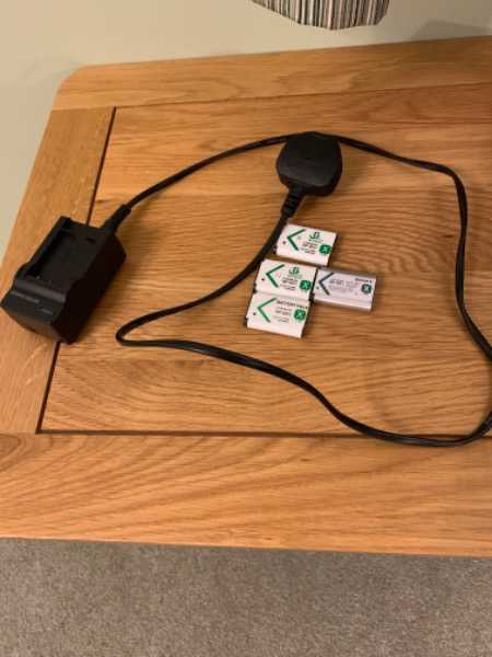 Thumbnail for Lithium camera batteries and charger