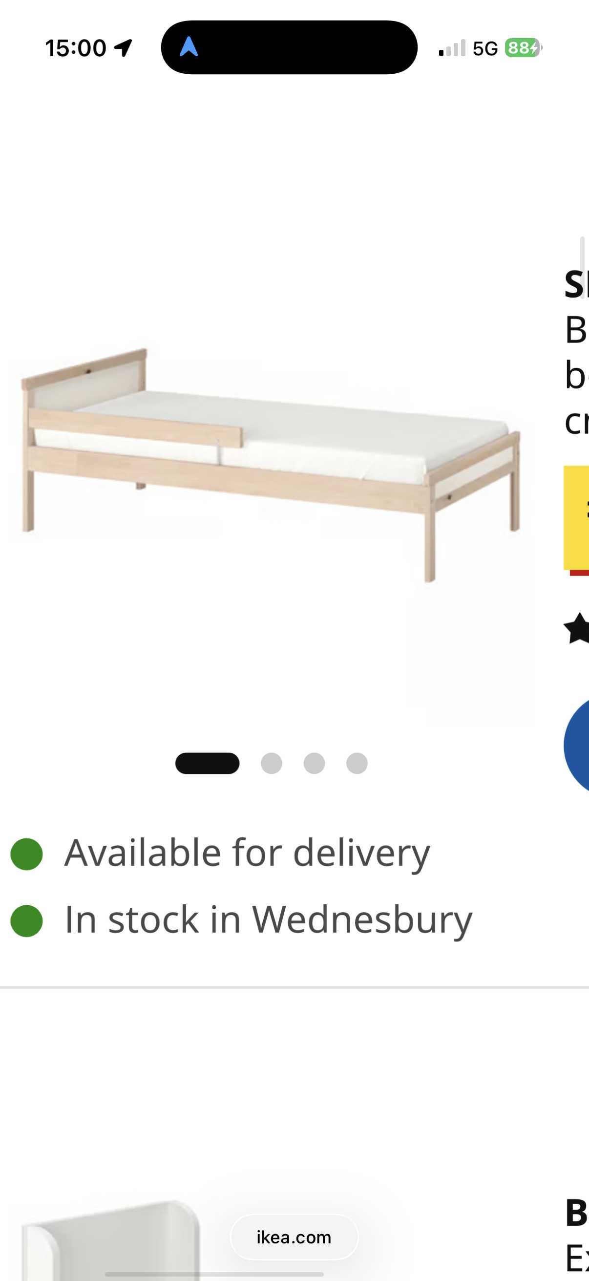 Thumbnail for Toddler bed frame (no mattress)