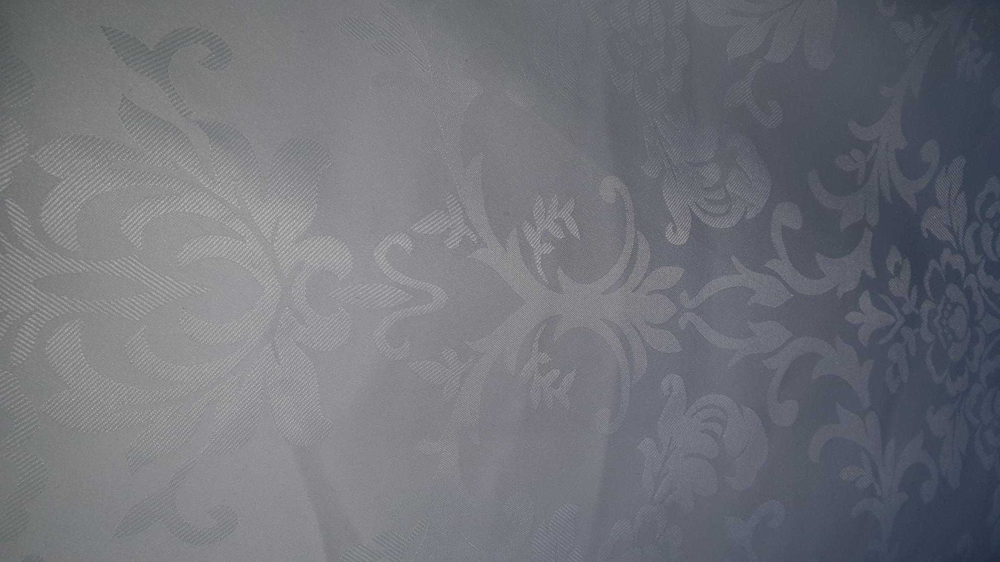 Thumbnail for Pair of ivory patterned curtains