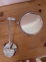 Thumbnail for Small bathroom mirror with adjustable arm