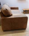 Thumbnail for Brown leather 3 seater sofa