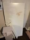 Thumbnail for White IKEA linnmon table and shelf unit