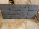 Thumbnail for Dark grey double headboard