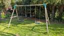 Thumbnail for Wooden garden swing set
