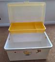 Thumbnail for Storage box with integral lid, shelf and carry handle - promised