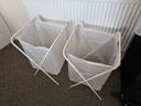 Thumbnail for two IKEA laundry bags with stands