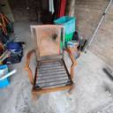 Thumbnail for Two wooden arm chairs