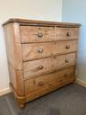 Thumbnail for Traditional stripped pine chest of drawers