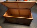 Thumbnail for Vintage wooden blanket box