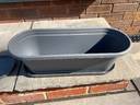 Thumbnail for 2 Grey Plastic Plant Troughs