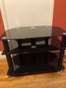 Thumbnail for Black Glass Tv Stand