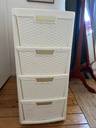 Thumbnail for 4 drawer plastic storage tower