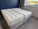 Thumbnail for Pair of drawer divan beds and mattresses