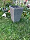 Thumbnail for 3 x tall grey planters