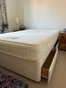 Thumbnail for Double divan bed with 4 drawers and mattress