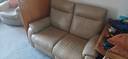 Thumbnail for 2 seater plug in electric leather recliner sofa