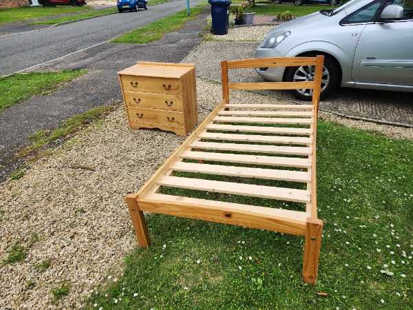Thumbnail for Single Bed and Chest of Drawers