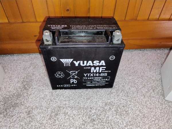 Thumbnail for Motorcycle battery - Yuasa YTX14-BS