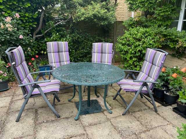 Thumbnail for GARDEN TABLE AND CHAIRS