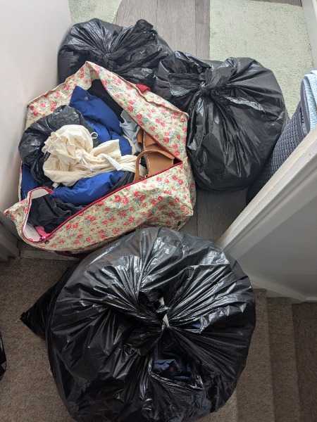 Thumbnail for Car boot items of clothing 4 bin bags