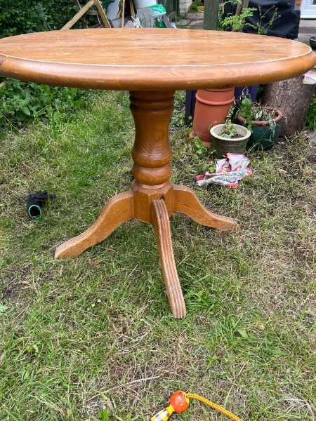 Thumbnail for Solid wood round table