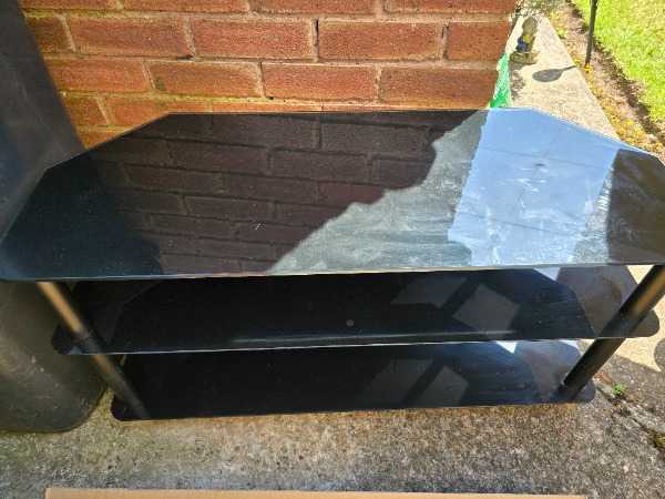 Thumbnail for Glass tv stand