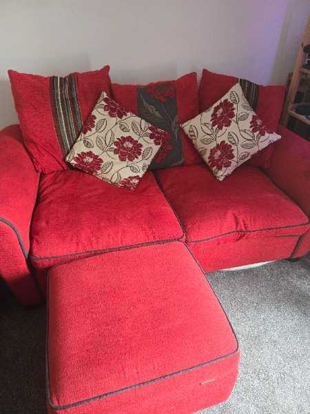 Thumbnail for Red Sofa bed