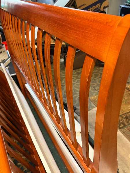 Freecycle: Queen wooden sleigh bed