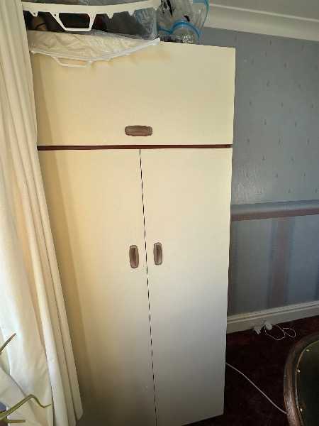 Wardrobe (tiny wheels on the bottom, so easy to move)