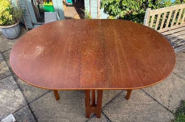 Large wooden dining table