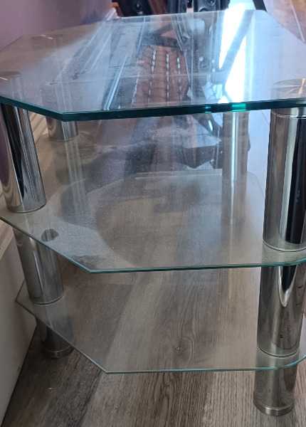 Glass TV Stand