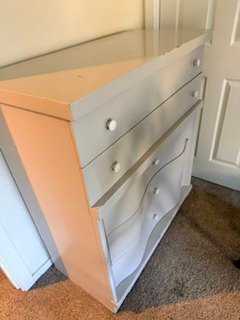 Solid Grey Dresser
