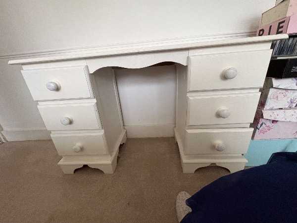 Solid wood desk