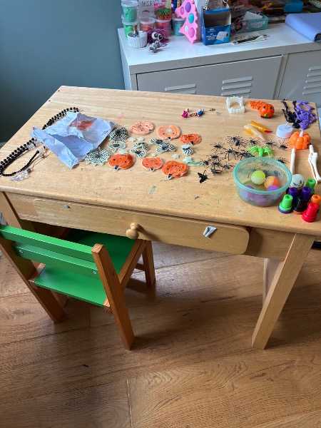Children’s desk and chair