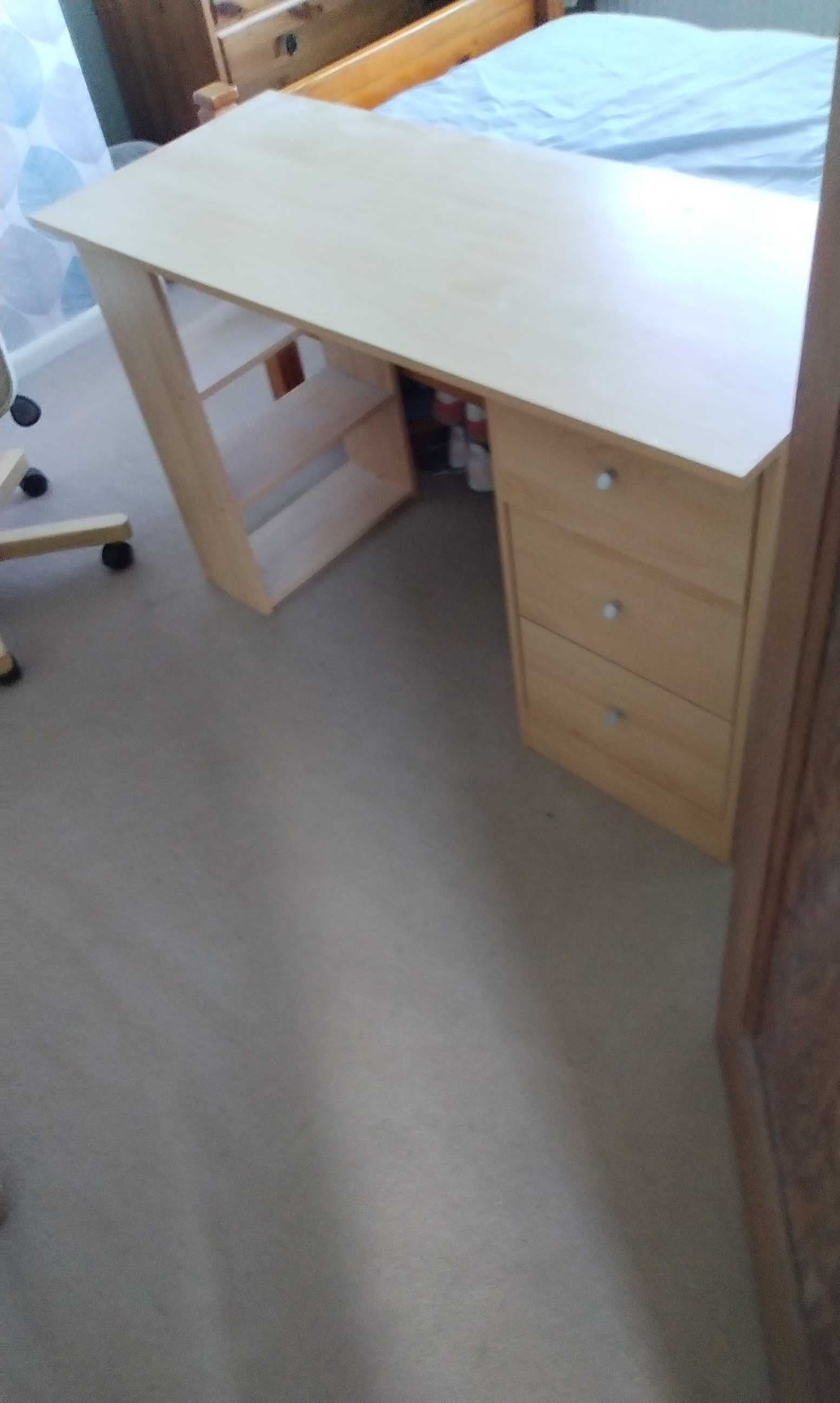 Free desk and leather chair