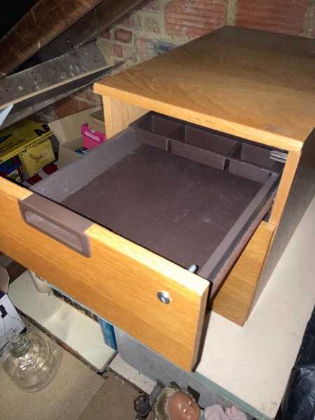 Under desk storage cabinet with drawers