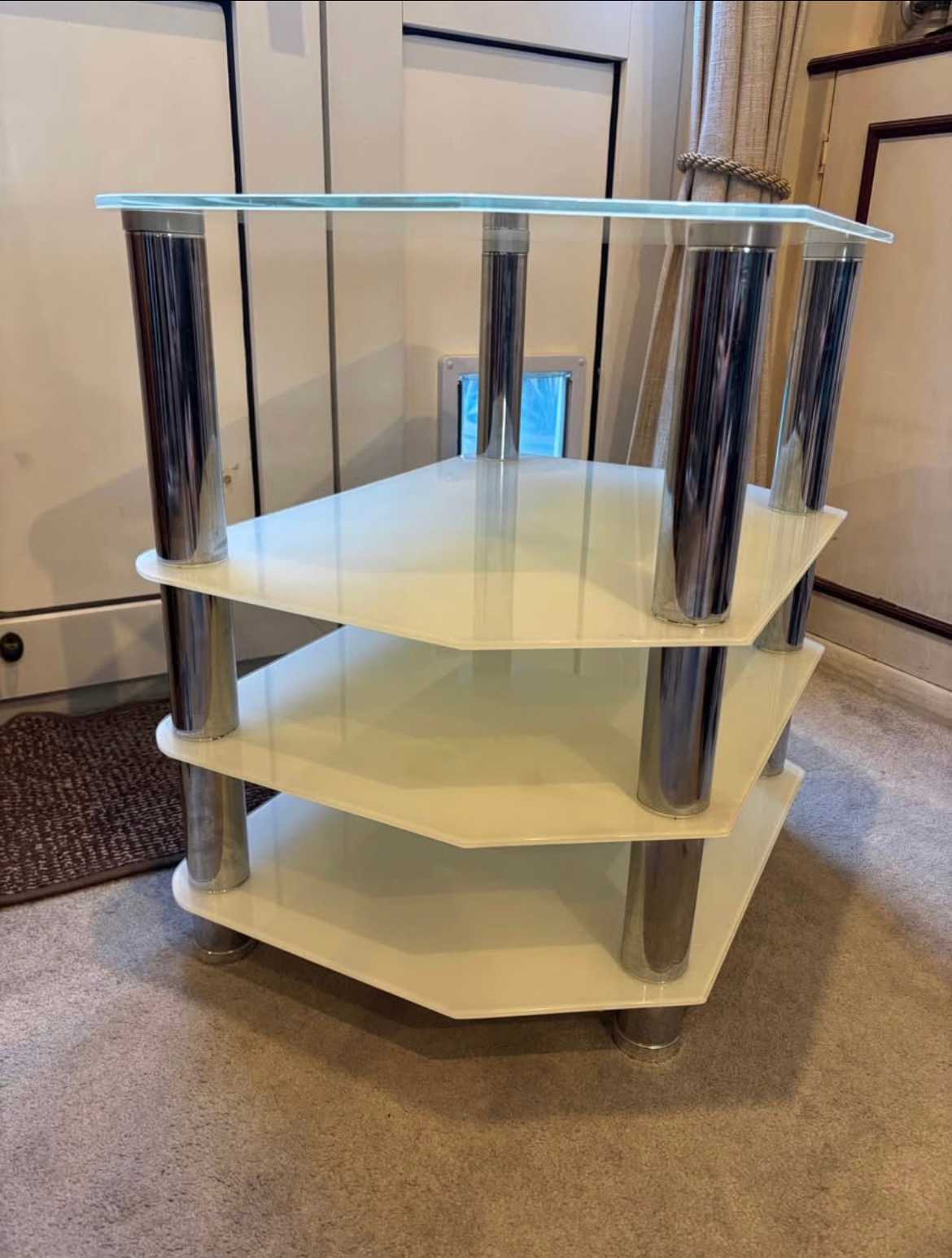Free glass side table or for tv