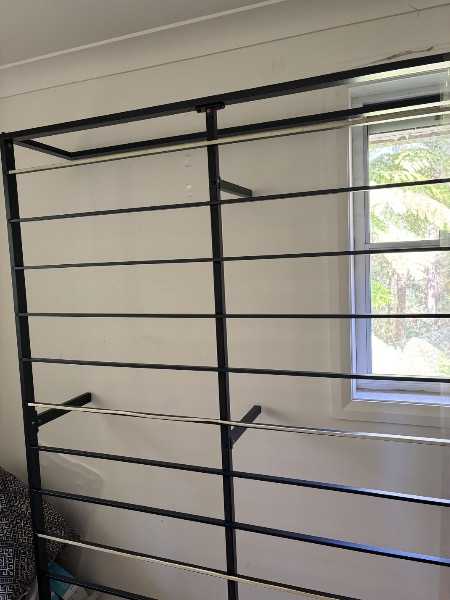 Queen bed frame & mattress