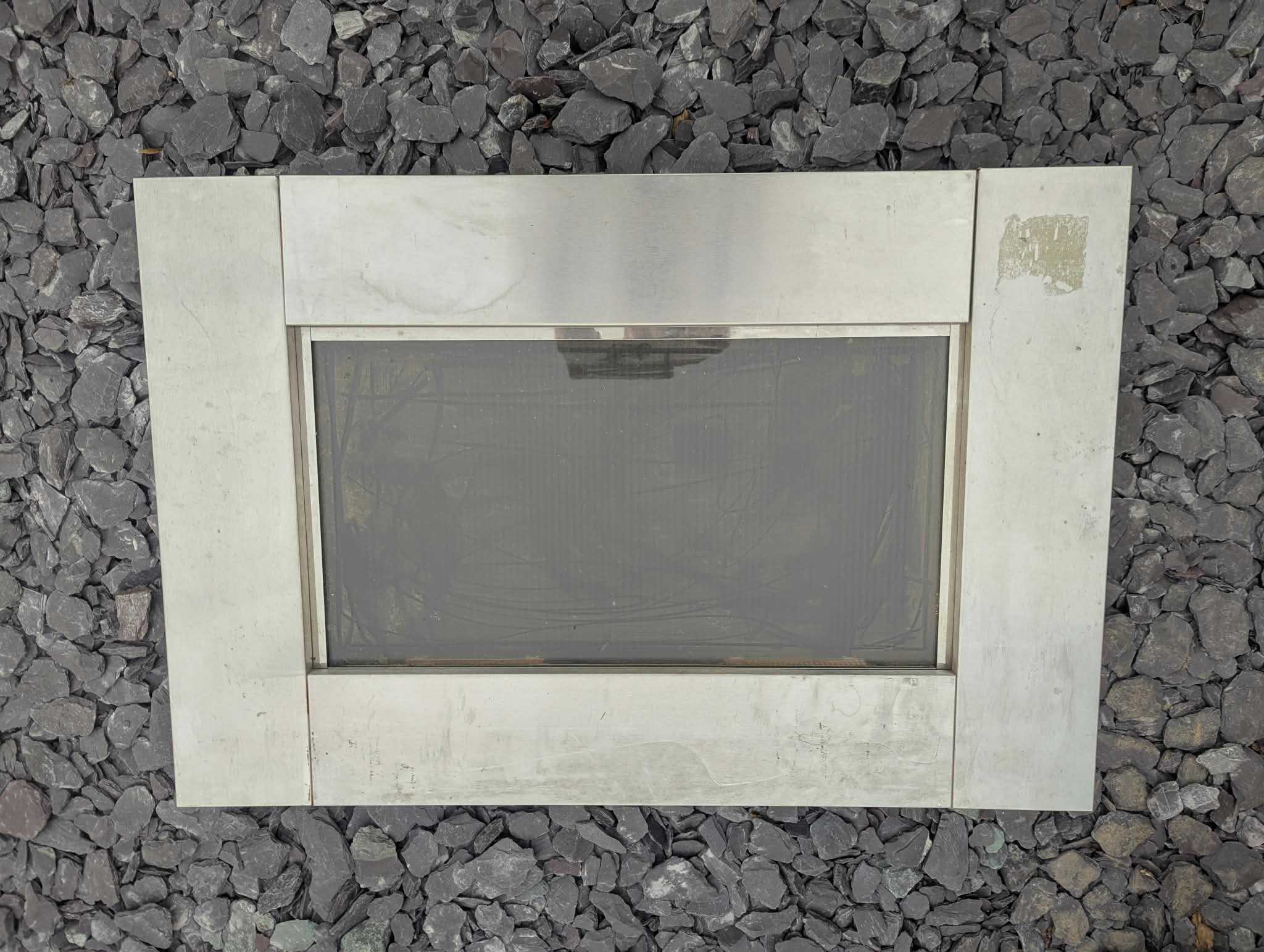 Stainless gas fire