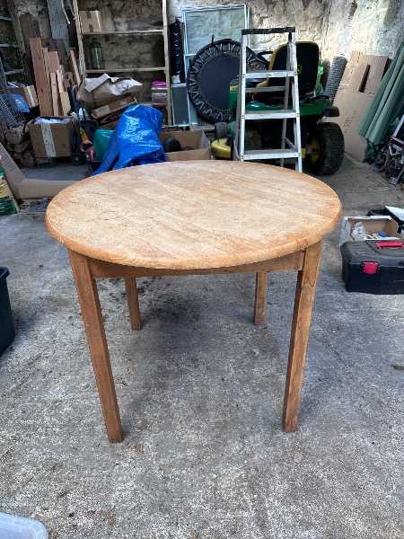 Solid wood table