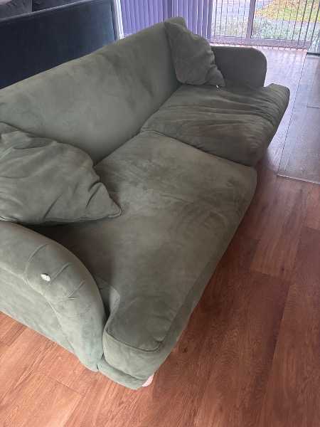 Green sofa