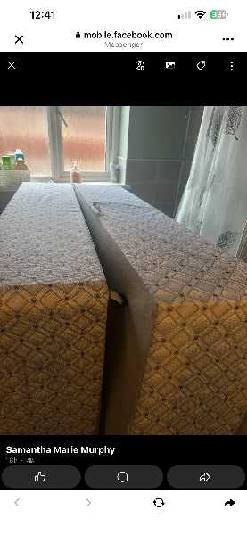 Double bed and mattress